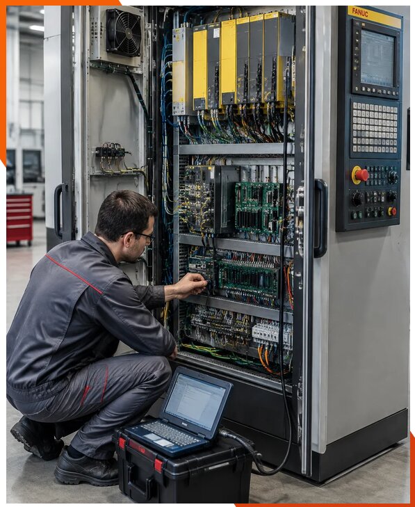 Ремонт систем ЧПУ FANUC промышленных станков в Тынде